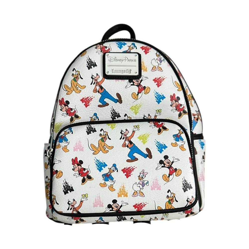 Loungefly Disney Character Print Backpack - White and Multicolor - Picture 15 of 16